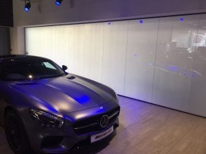 car show room switchable smart glass