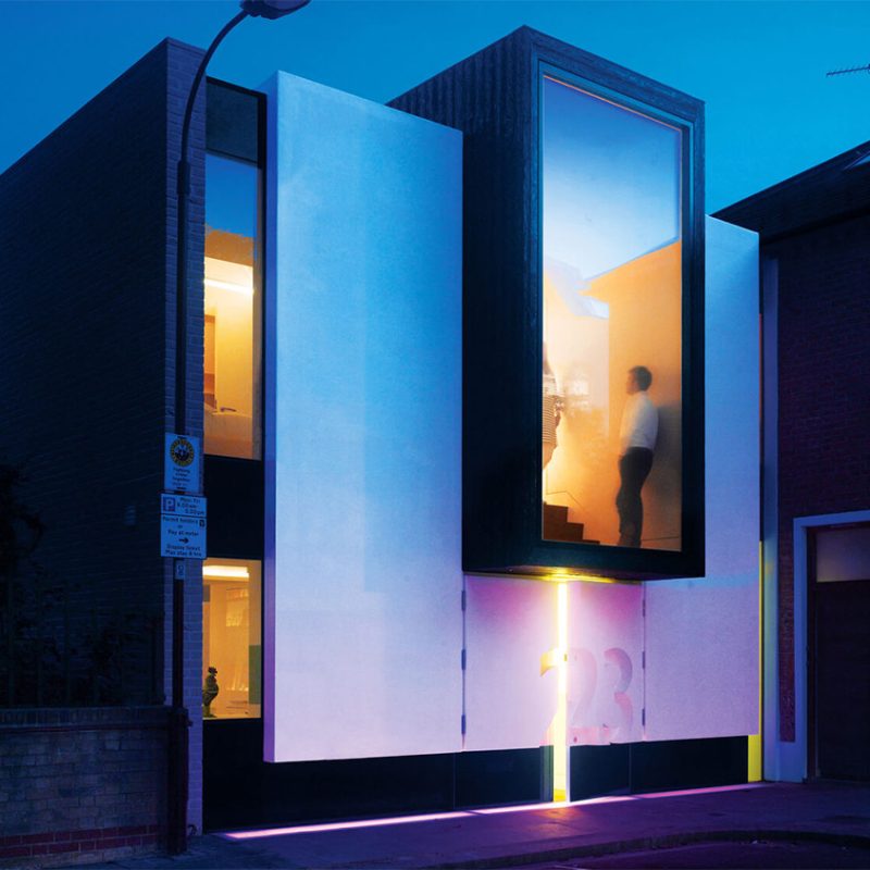 Self-Adhesive Switchable Smart Film fitted to a residential window