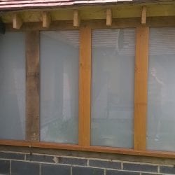 Exterior smart glass windows