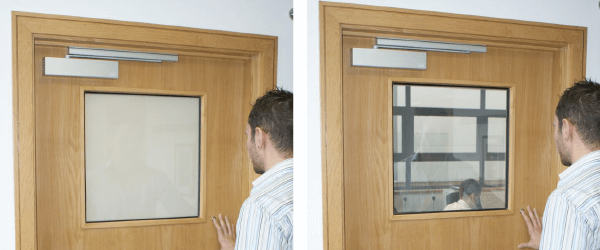 switchable smart glass vision panel