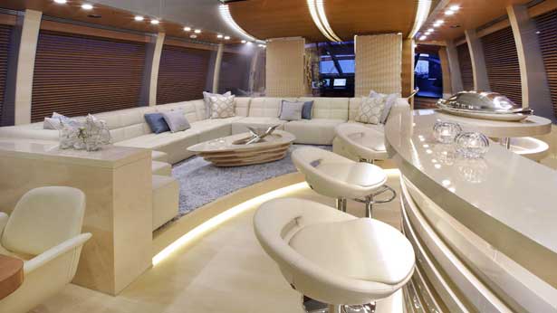 Yacht with Smart Glass windows
