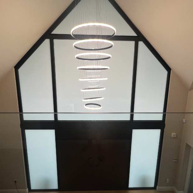 Switchable Film used in Luxury Home Entrance