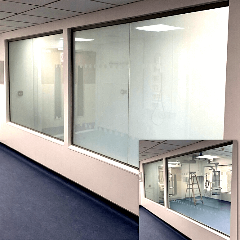 NHS Switchable Glass Privacy screen