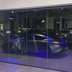 Mercedes switchable smart glass partition